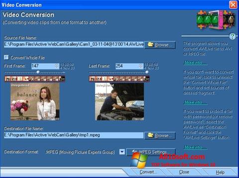 Screenshot Active WebCam para Windows 10