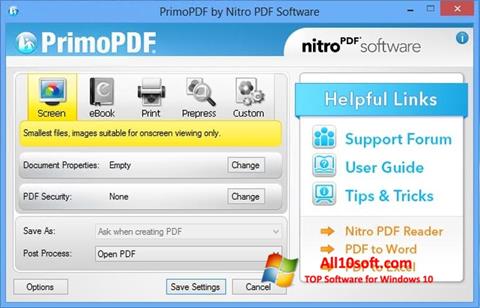Screenshot PrimoPDF para Windows 10