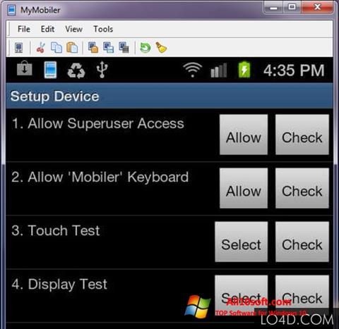 Screenshot MyMobiler para Windows 10