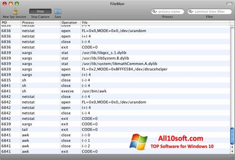 Screenshot FileMon para Windows 10