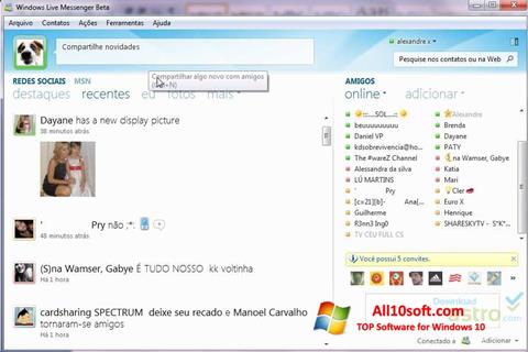 Screenshot Windows Live Messenger para Windows 10