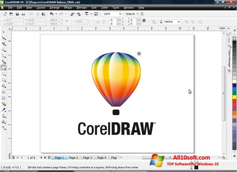 Screenshot CorelDRAW para Windows 10