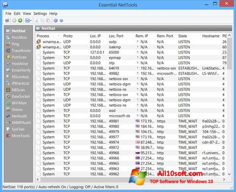 Screenshot Essential NetTools para Windows 10