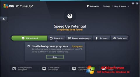 Screenshot AVG PC Tuneup para Windows 10