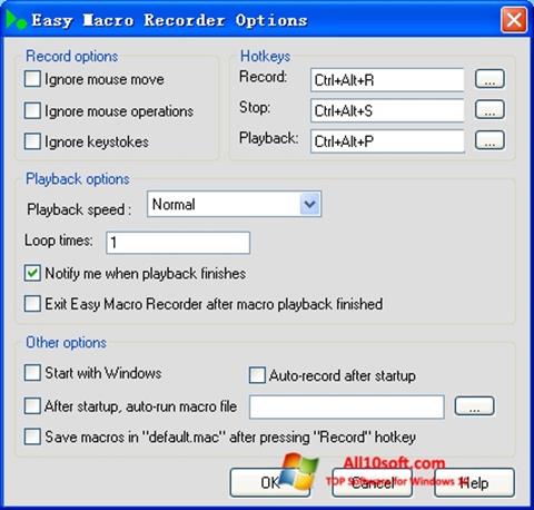 Screenshot Easy Macro Recorder para Windows 10