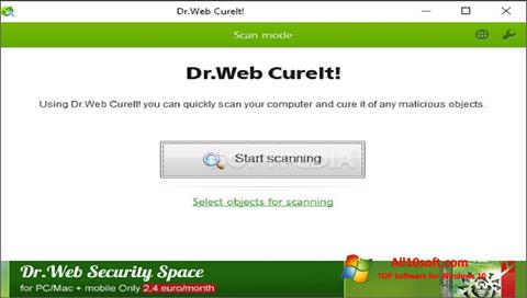 Screenshot Dr.Web CureIt para Windows 10