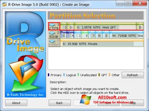 Screenshot R-Drive Image para Windows 10