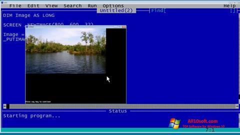 Screenshot QBasic para Windows 10
