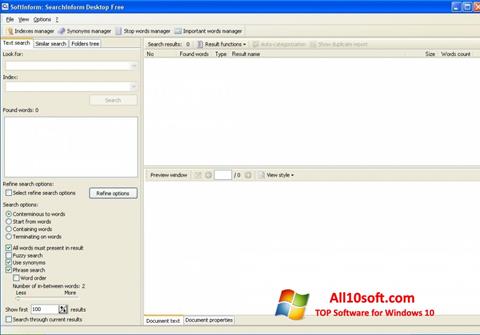 Screenshot SearchInform para Windows 10
