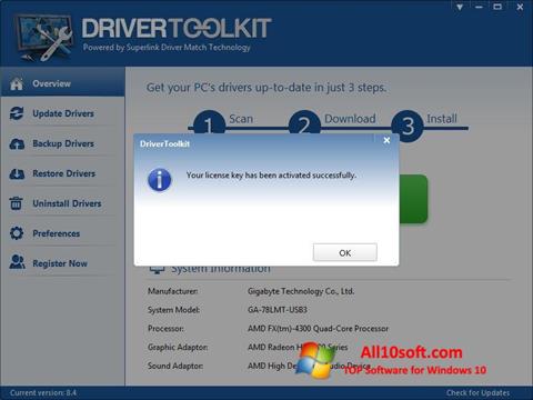 Screenshot Driver Toolkit para Windows 10