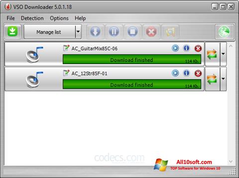 Screenshot VSO Downloader para Windows 10