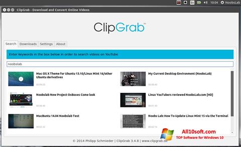 Screenshot ClipGrab para Windows 10
