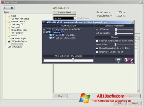 Screenshot ASIO4ALL para Windows 10