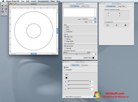 Screenshot EPSON Print CD para Windows 10
