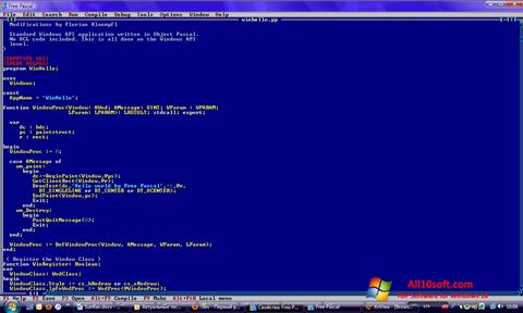 Screenshot Free Pascal para Windows 10