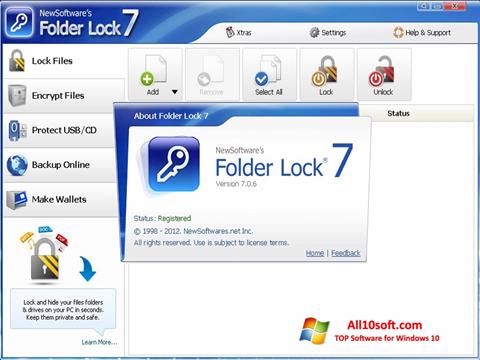 Screenshot Folder Lock para Windows 10