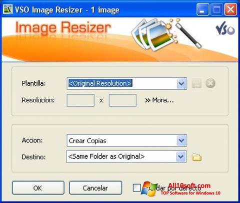 Screenshot VSO Image Resizer para Windows 10