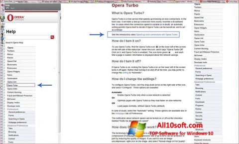Screenshot Opera Turbo para Windows 10