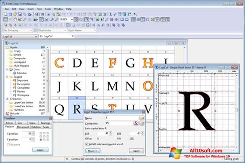 Screenshot Font Creator para Windows 10