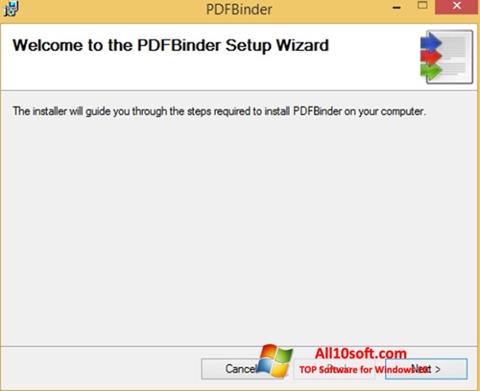 Screenshot PDFBinder para Windows 10