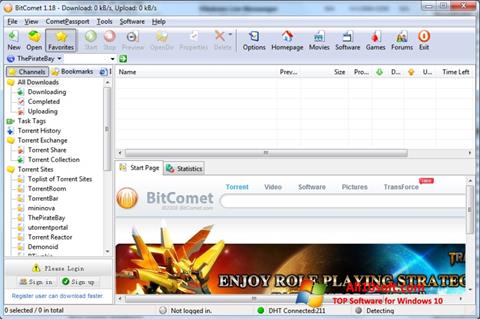 Screenshot BitComet para Windows 10