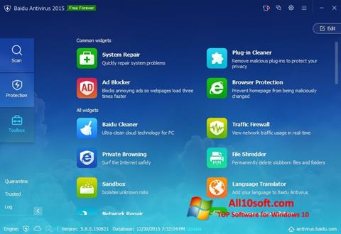 Screenshot Baidu Antivirus para Windows 10