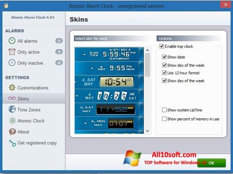 Screenshot Atomic Alarm Clock para Windows 10