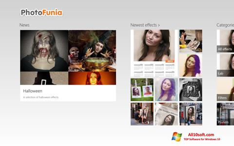 Screenshot PhotoFunia para Windows 10