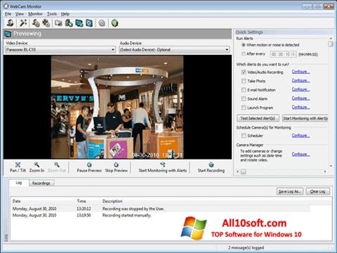 Screenshot WebCam Monitor para Windows 10