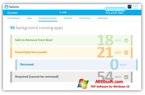 Screenshot Soluto para Windows 10