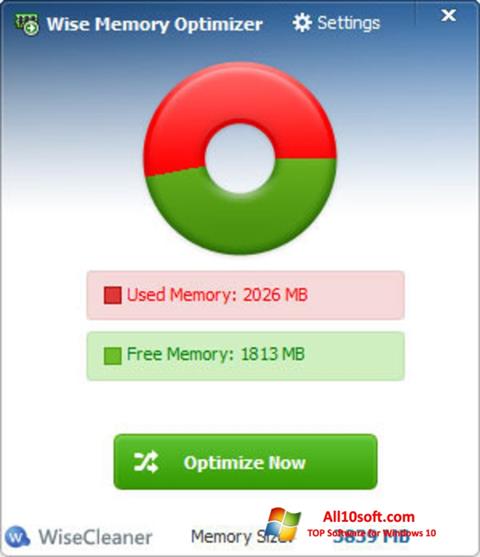 Screenshot Wise Memory Optimizer para Windows 10