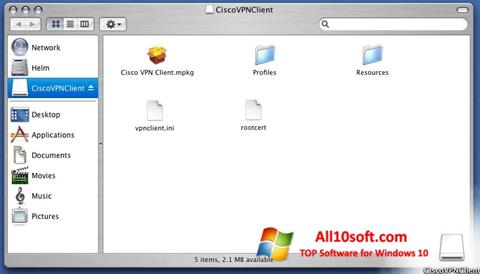 Screenshot Cisco VPN Client para Windows 10