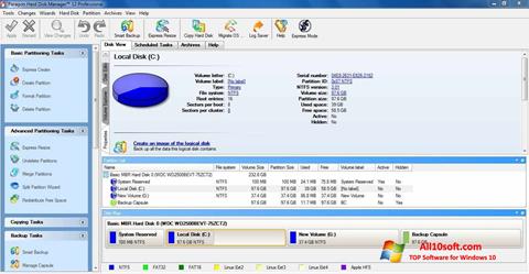 Screenshot Paragon Hard Disk Manager para Windows 10