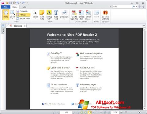 Screenshot Nitro PDF Reader para Windows 10