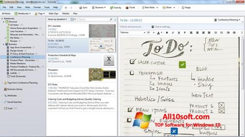 Screenshot Evernote para Windows 10