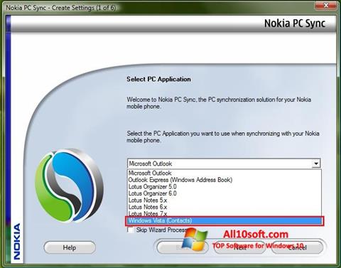 Screenshot Nokia PC Suite para Windows 10