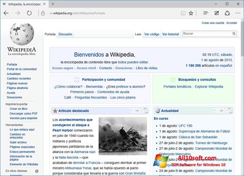 Screenshot Microsoft Edge para Windows 10