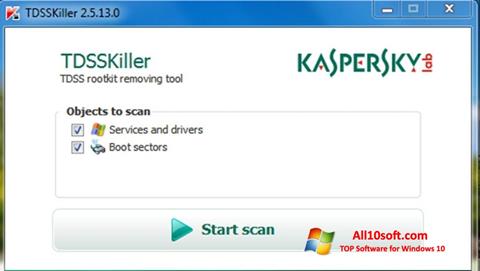 Screenshot Kaspersky TDSSKiller para Windows 10