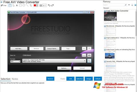 Screenshot Free AVI Video Converter para Windows 10