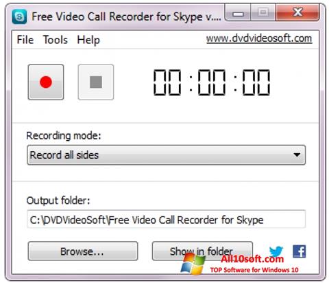Screenshot Free Video Call Recorder for Skype para Windows 10