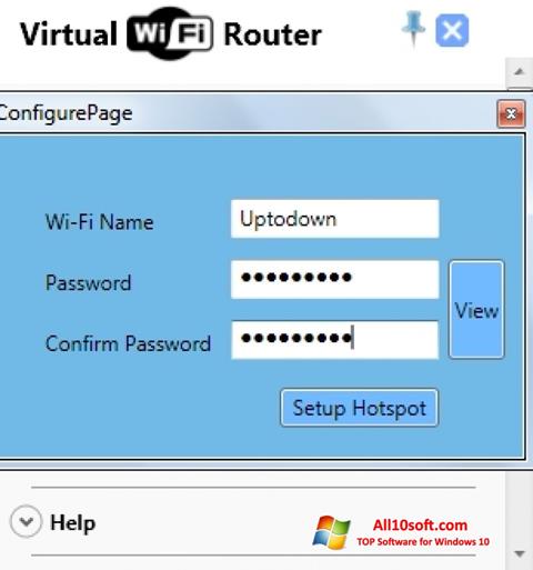 Screenshot Virtual WiFi Router para Windows 10