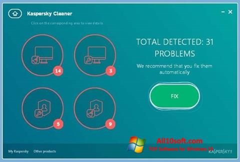 Screenshot Kaspersky Cleaner para Windows 10