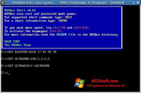 Screenshot DOSBox para Windows 10