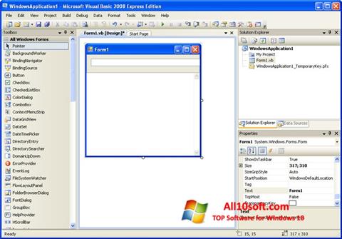 Screenshot Microsoft Visual Basic para Windows 10