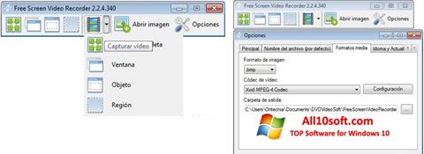 Screenshot Free Screen Video Recorder para Windows 10
