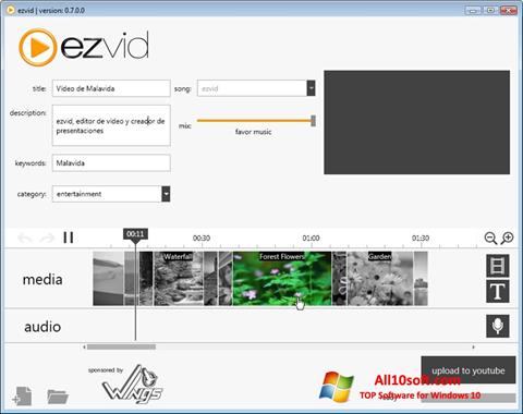 Screenshot Ezvid para Windows 10