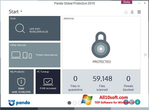 Screenshot Panda Global Protection para Windows 10