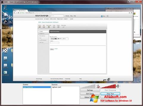 Screenshot Open Broadcaster Software para Windows 10