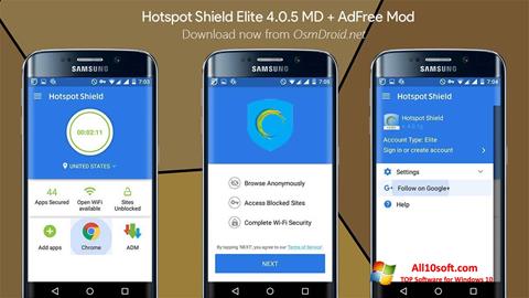 Screenshot Hotspot Shield para Windows 10