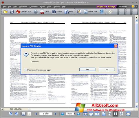 Screenshot Nuance PDF Reader para Windows 10
